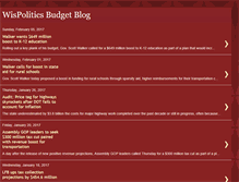 Tablet Screenshot of budget.wispolitics.com